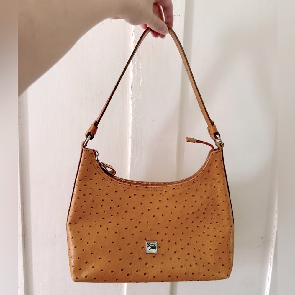 Dooney & Bourke genuine ostrich leather bag